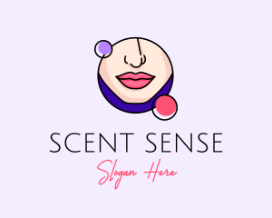 Feminine Nose Lips logo
