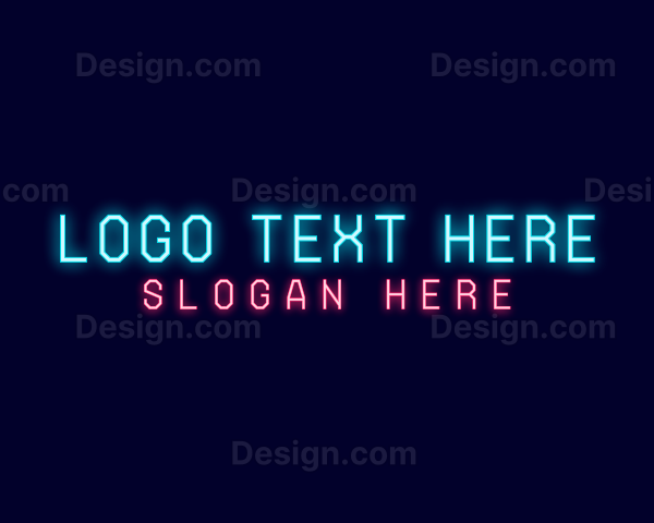 Neon Tech Business Logo