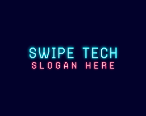 Neon Tech Business logo design