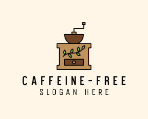 Minimalist Coffee Grinder  logo design