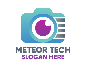 Gradient Tech Digicam logo design