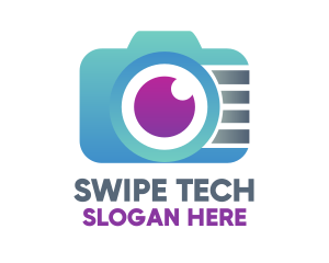 Gradient Tech Digicam logo design