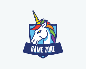 Gaming Pride Unicorn logo design