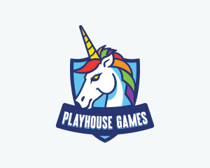 Gaming Pride Unicorn logo design