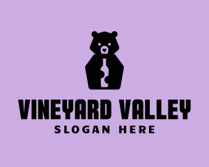 Bear Winery Bottle logo