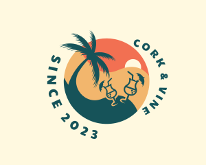 Tropical Beach Bar logo design