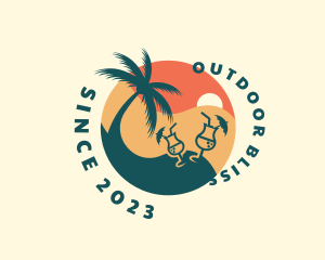 Tropical Beach Bar logo design