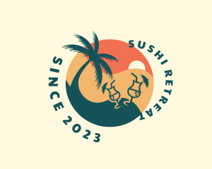 Tropical Beach Bar logo design