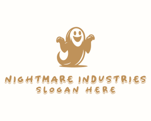 Scary Haunted Ghost logo design