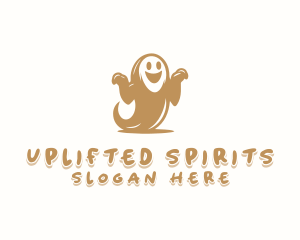 Scary Haunted Ghost logo design