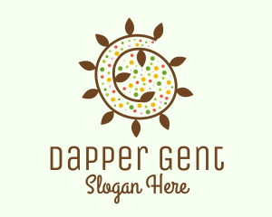 Natural Organic Swirl logo design