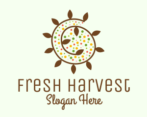 Natural Organic Swirl logo design