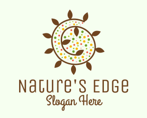 Natural Organic Swirl logo design