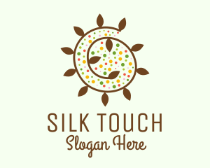 Natural Organic Swirl logo design