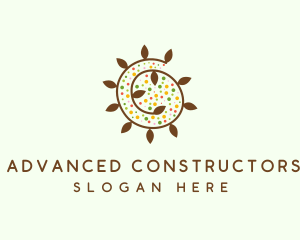 Natural Organic Swirl logo design