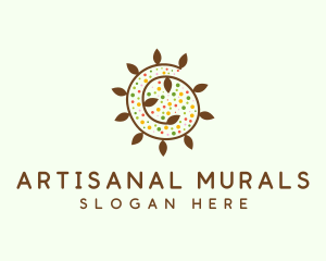 Natural Organic Swirl logo design