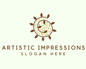 Natural Organic Swirl logo design