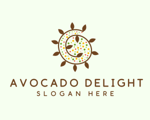 Natural Organic Swirl logo design