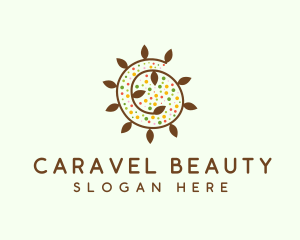 Natural Organic Swirl logo design