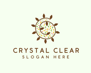 Natural Organic Swirl logo design