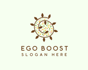 Natural Organic Swirl logo design