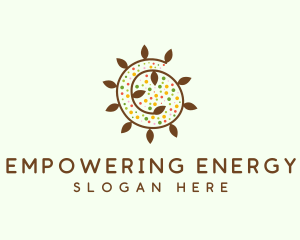 Natural Organic Swirl logo design