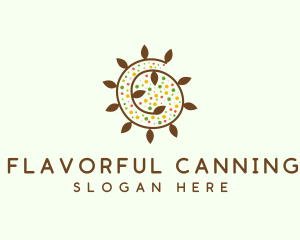 Natural Organic Swirl logo design