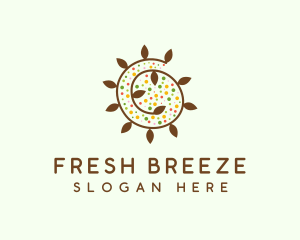 Natural Organic Swirl logo design