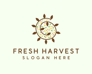 Natural Organic Swirl logo design