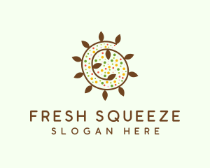 Natural Organic Swirl logo design