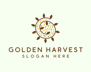 Natural Organic Swirl logo design