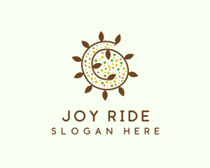 Natural Organic Swirl logo design