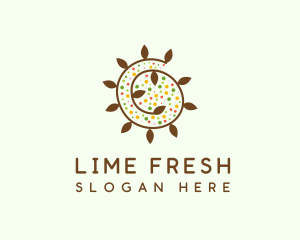 Natural Organic Swirl logo design