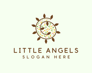 Natural Organic Swirl logo design