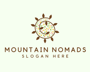 Natural Organic Swirl logo design