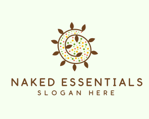 Natural Organic Swirl logo design