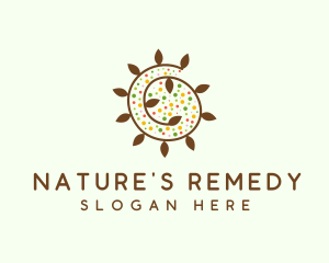 Natural Organic Swirl logo design