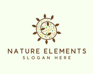 Natural Organic Swirl logo design