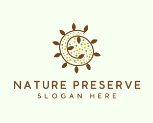 Natural Organic Swirl logo design