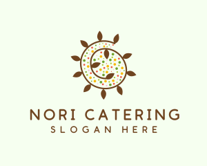 Natural Organic Swirl logo design