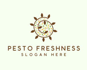 Natural Organic Swirl logo design