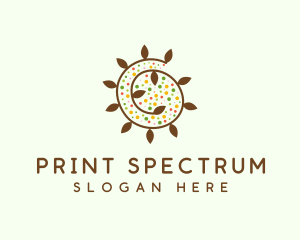 Natural Organic Swirl logo design