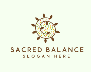 Natural Organic Swirl logo design