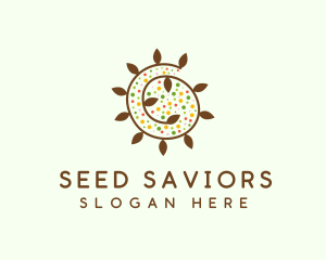 Natural Organic Swirl logo design