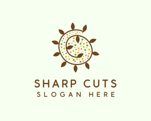 Natural Organic Swirl logo design