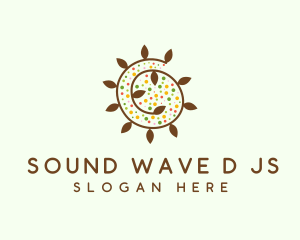 Natural Organic Swirl logo design