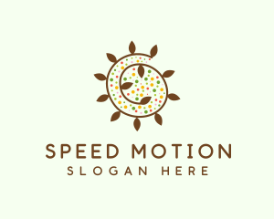 Natural Organic Swirl logo design