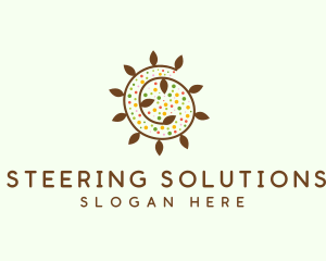 Natural Organic Swirl logo design