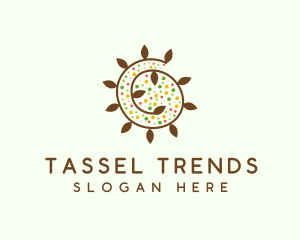 Natural Organic Swirl logo design