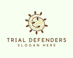 Natural Organic Swirl logo design